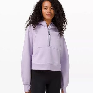 Lululemon Scuba 1/2 Zip Hoodie Lavender Dew